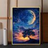 5d DIY Алмазная картина вышивка крестом звездное небо дерево пейзаж Алмазная вышивка мозаика полный круглый дрель домашний декор