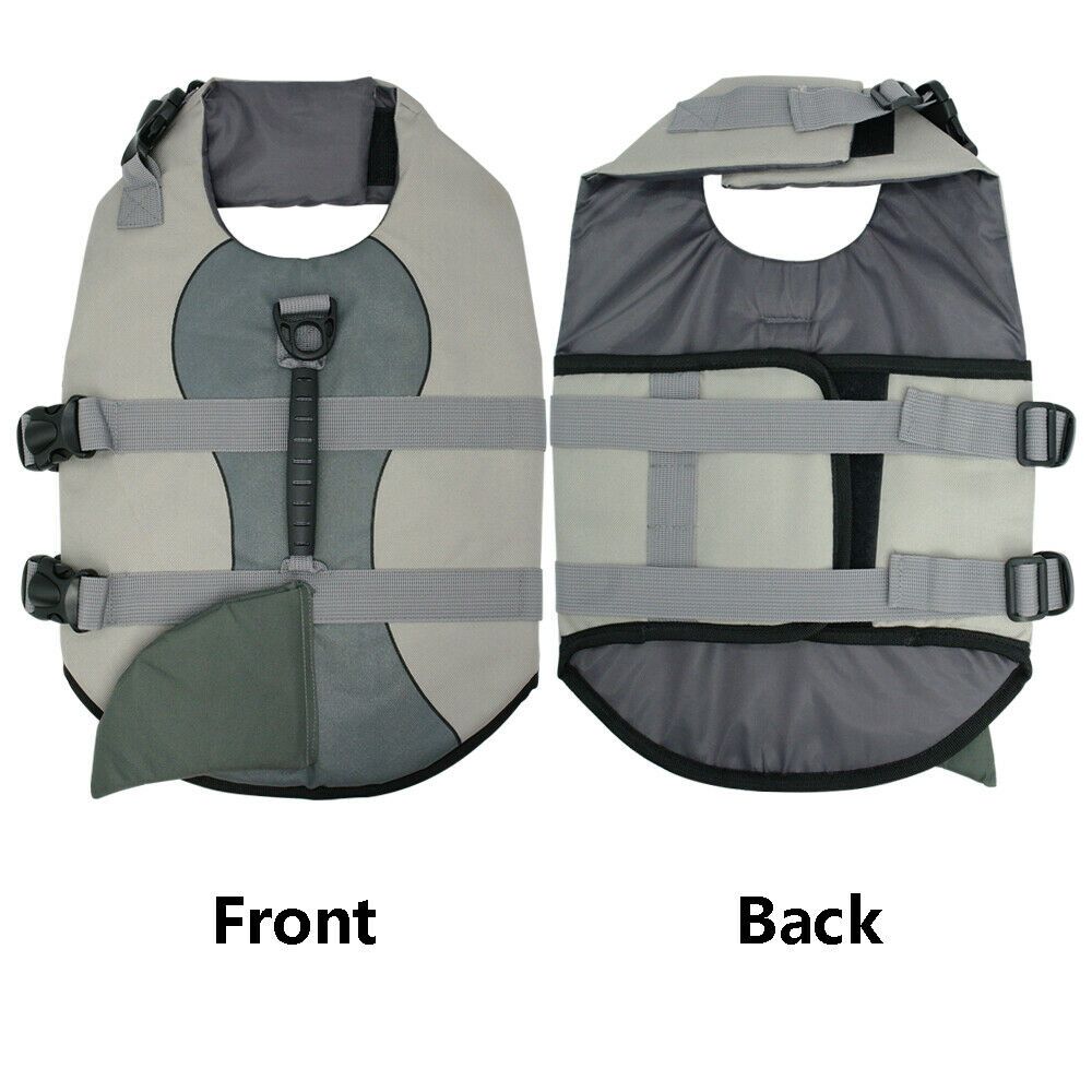 Swimsuit Harness Vest Dog Life Jacket Pet Safety Clothes Mermaid Shark Puppy Surf Saver Coat