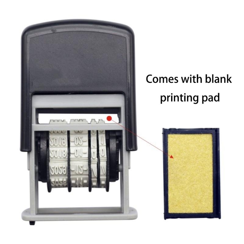 Датер Пластиковый Нумератор Цифры Нумератор Регулируемый Нумератор Самонаборный Датер для Офиса