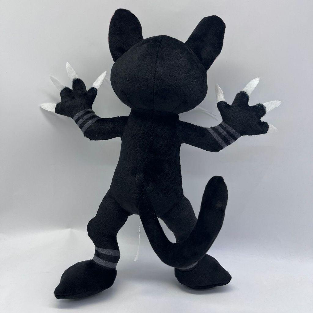 Плюшевая игрушка Черный кот из «99 ночей в лесу» с мягким коротким ворсом для детей и взрослых