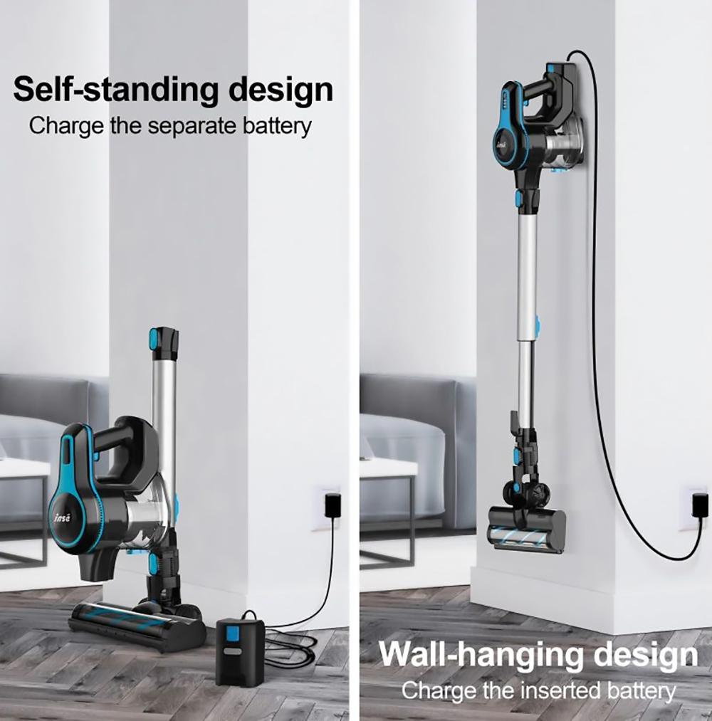 INSE N5 Беспроводной пылесос 6 в 1 Мощность всасывания 12000 Па Длительное время работы 45 минут 5 ступеней фильтрации с