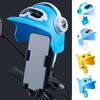 Small Helmet Rider Motorcycle Mobile Phone Holder and Electric Bicycle Navigation Mobile Phone Holder Waterproof Sunshade