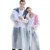Qinfei Unisex Long Travel Rain Poncho with High-Frequency Heat-Pressed Seams
