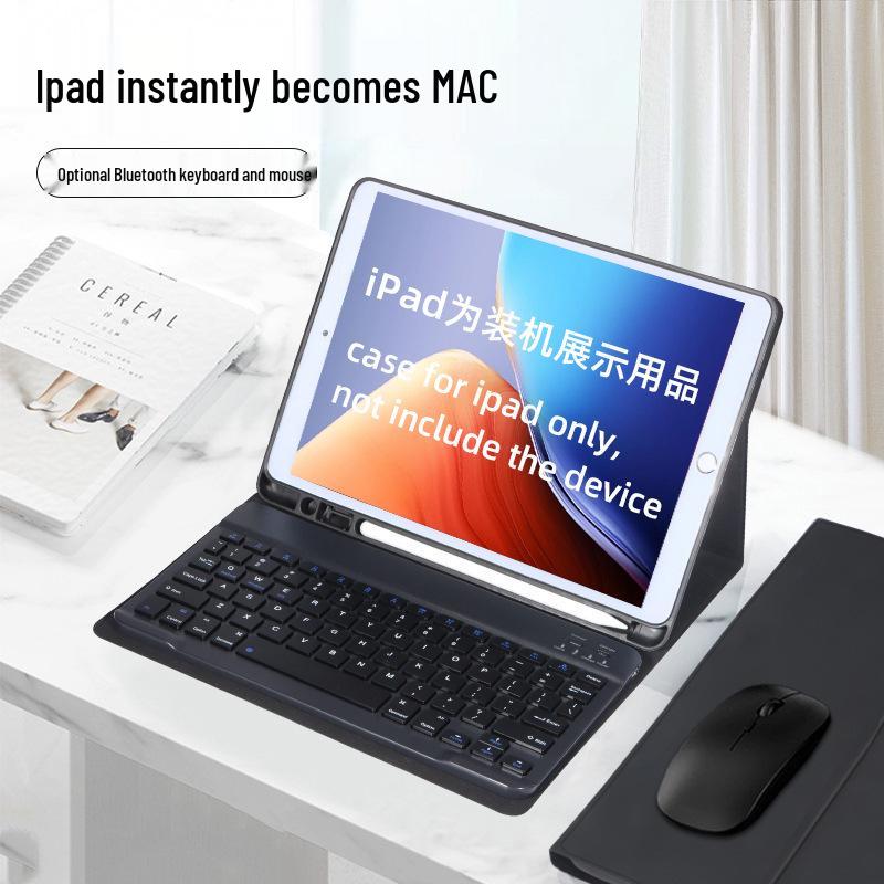 Беспроводная Bluetooth-клавиатура и защитный кожаный чехол для iPad 11-го поколения, планшета Apple M5 2025, Air 13 дюймов.