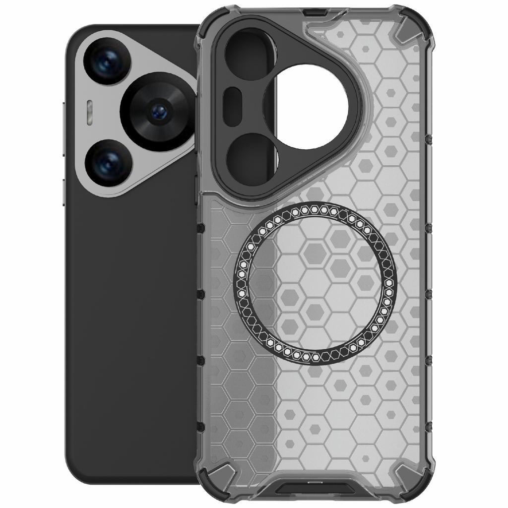 For Huawei Pura 70 Pro/70 Pro+ Honeycomb Case Slim TPU+PC Phone Cover Compatible with MagSafe