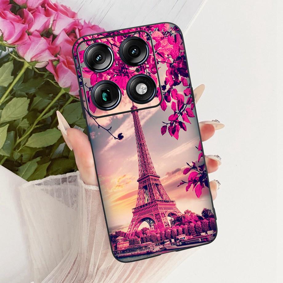 Чехол для телефона с модным дизайном в стиле мультфильма и цветов для Motorola Signature Moto X70 Air Pro 5G, чехол, мягкий силикон, противоударная задняя крышка