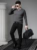 European Style Autumn and Winter Two-Piece Sweater Men's Shirt Collar Knitwear 2025 New Solid Color Casual Sweater