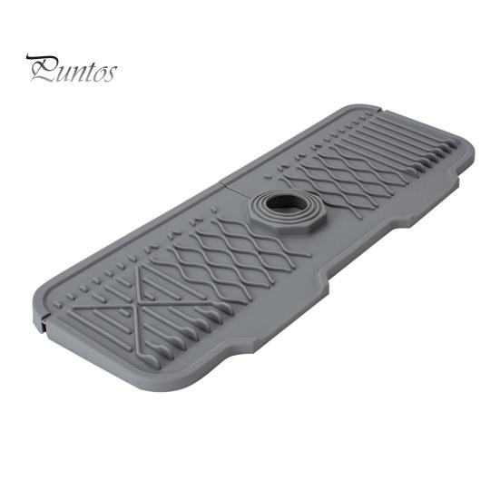 Коврик для крана, силиконовый коврик для раковины с защитой от брызг, многоразовый дренажный коврик, противоскользящий поддон для сбора капель для крана для домашней кухонной столешницы