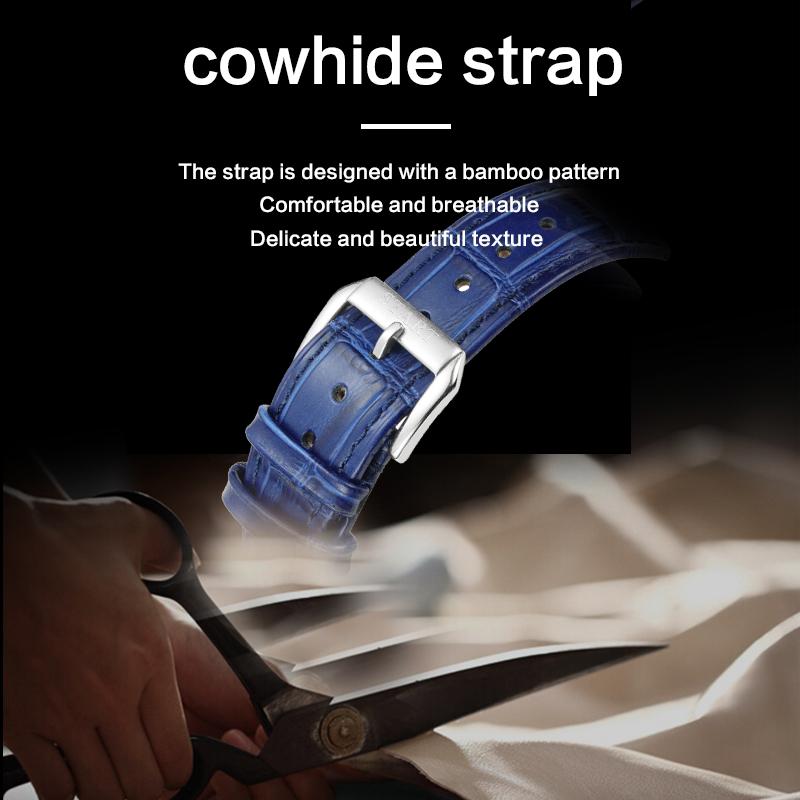 Start Мужские часы Gypsophila, официальные подлинные часы с бриллиантами, водонепроницаемые автоматические механические часы, функция даты и недели