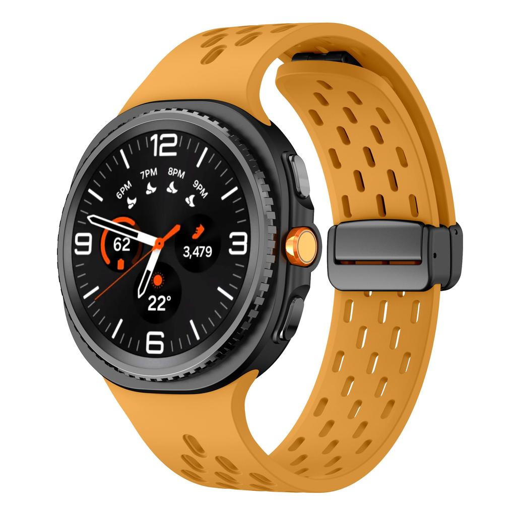 Дышащий Магнитный Ремешок для Samsung Galaxy Watch Ultra 47мм 2025 Часы 8 7 6 5 4 40/44мм 6Classic 43/46мм Силиконовый Браслет
