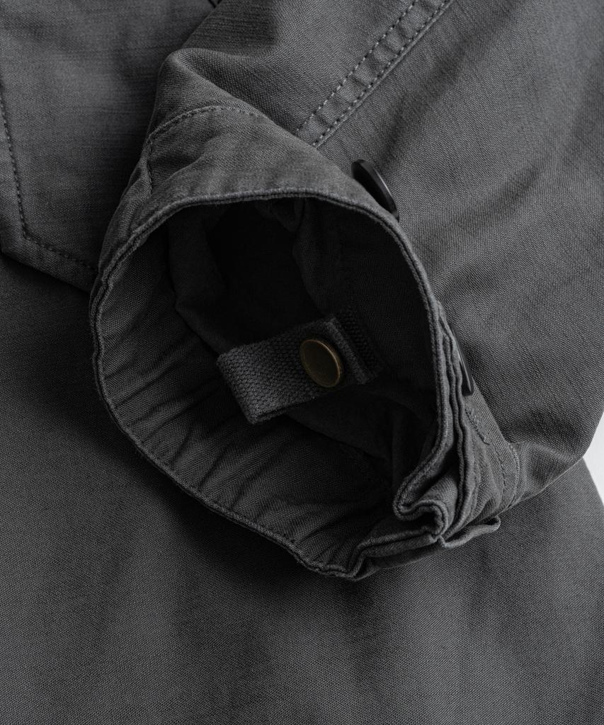 BEHEAVYER Dyed Motorcycle Field Coat Graphite