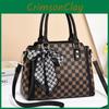 Womens Modern Handbag With Spacious Design And Stylish Plaid Elements For Use Daily