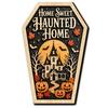 Hanging Decorations for Home Vintage Halloween Wooden Decor, Coffin-Shaped Tabletop Ornaments, Freestanding & Shelf Sitters Fall Ornament Mantel Porch