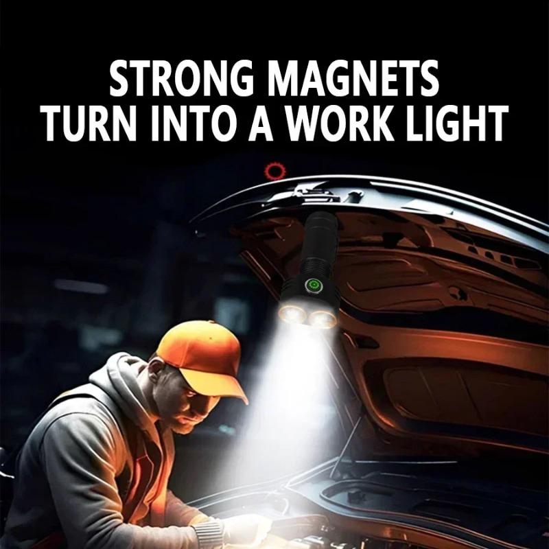 Мини-фонарик TYPE-C Перезаряжаемый Портативный Встроенный аккумулятор Маленький фонарь с 4 режимами освещения Кемпинг Аварийные фонарики