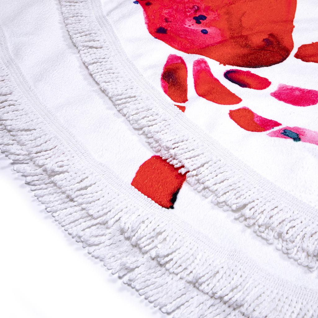 Anemoss Круглое пляжное полотенце с крабом