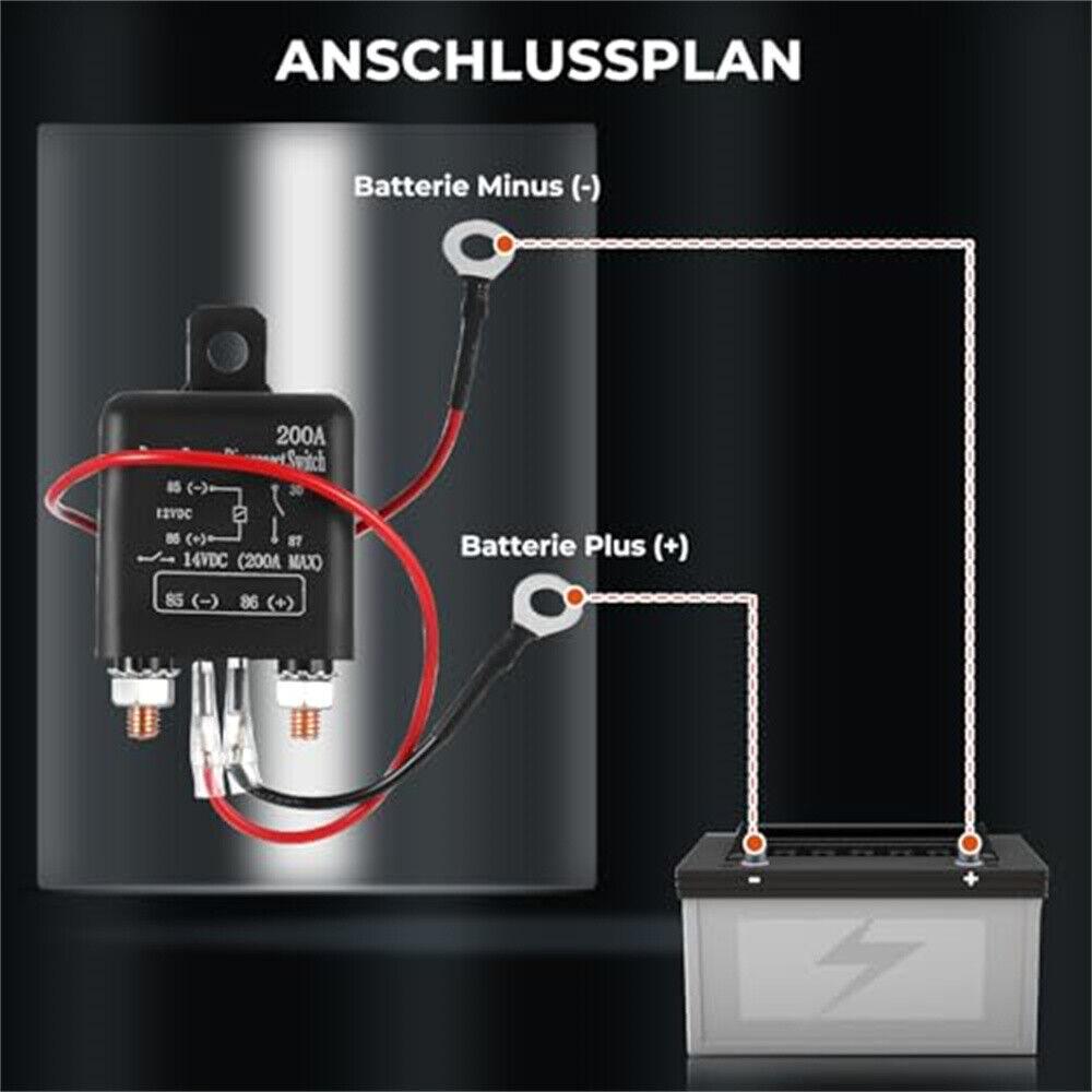 Реле отключения аккумулятора автомобиля 12 В 200 А, двойное дистанционное отключение аккумулятора автомобиля, источник питания, противоугонный выключатель, компактный изолятор аккумулятора