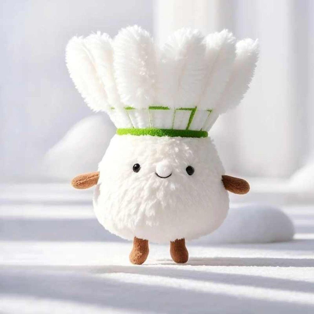 Creative Plush Doll Furry Bag Decor Pendant New Badminton Keychain  Friends Gifts