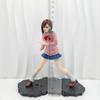 One Punch Man Jerris Little Peach 9.05Inch/23cm can move PVC Sit posture Collect In-vehicle Handsome Hero figure Toys Gifts