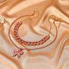 Trendy Butterfly Pendant Rhinestone Fashion Collars Necklace Bling Necklace  Necklace for Women