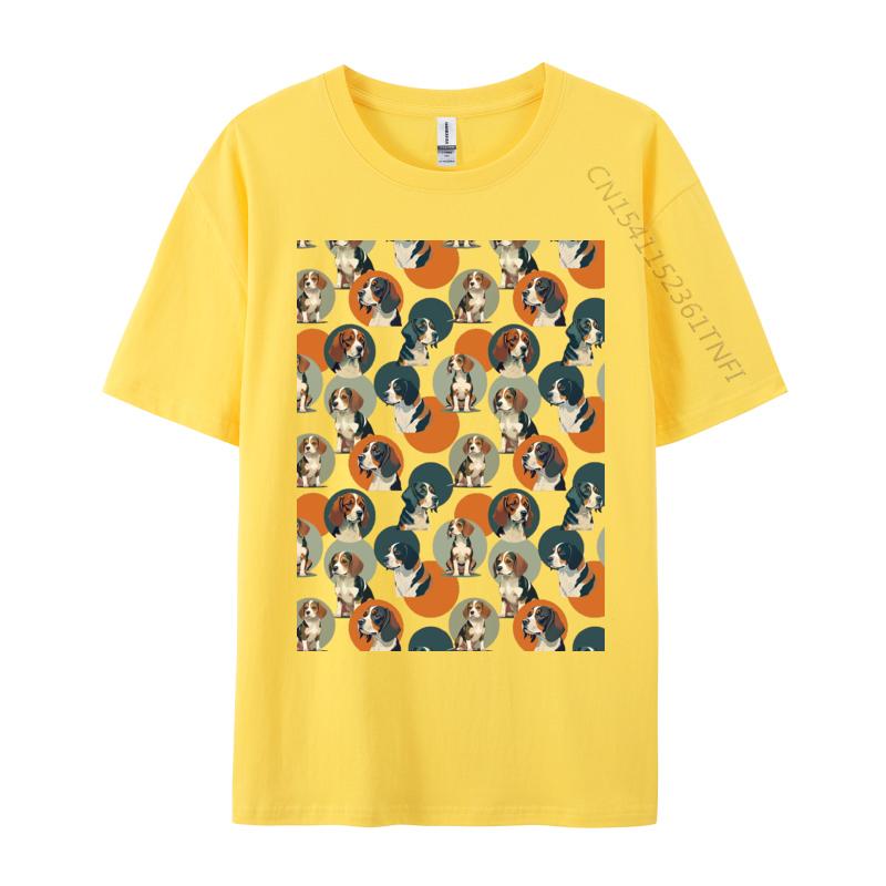Beagle Dog Tshirt Funny Adult Tee Premium Cotton Young TShirt Classic TShirt Hiphop Streetwear Basic