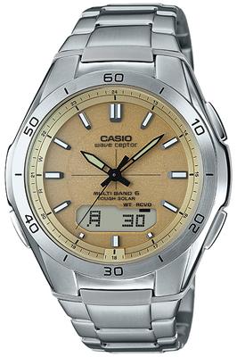 Часы Радио Солнечные Серебристые [Casio] [] WVA-M640D-9AJF Мужские