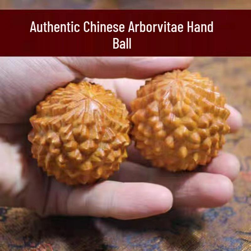 Walnut Wood Carved Pixiu Spinner Ball: Multi-Emotional Handheld Massage Toy