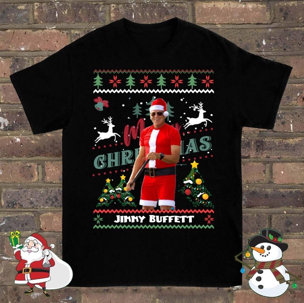 New Jimmy Buffett ugly Christmas Gift Unisex S-5XL Shirt OS73