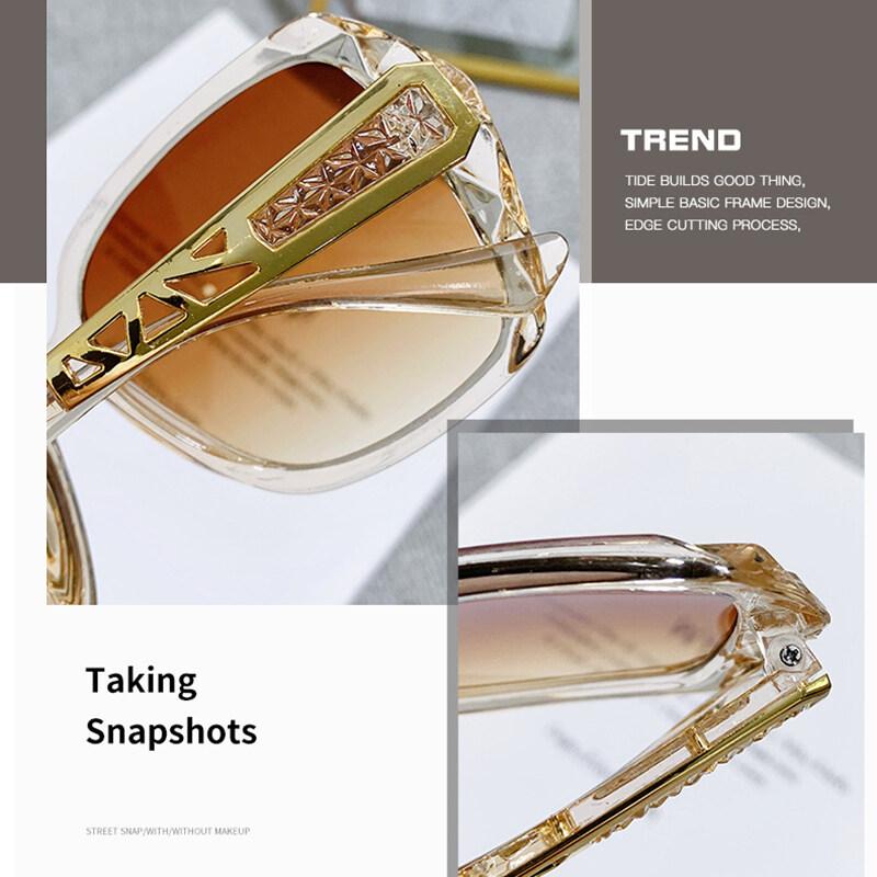 New Ladies Trend Toad Mirror Fashion Large Frame Vacation Retro Non-polarized Fashion Accessory