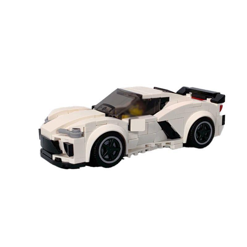 Building Blocks MOC-88978 Compatible With LEGO Chevrolet Corvette C8 Sports Car Eight Grid Car Toy Gift