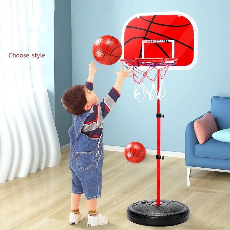 Toddler Basketball Hoop 64-165CM Height Adjustable Kids Hoop for Indoor & Outdoor Mini Basketball Goal Ball Game for Boys & Girl