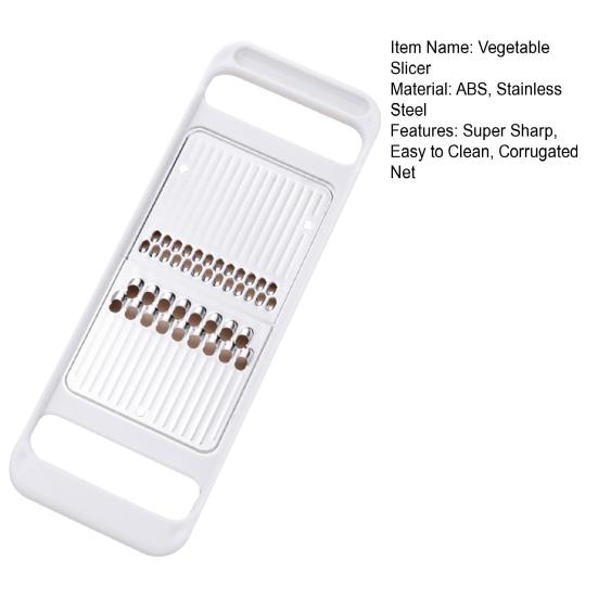 Овощерезка Супер Острая Двусторонняя Многофункциональная Нескользящая Гофрированная Сетка Измельчитель Моркови Огурца Кухонный Инструмент