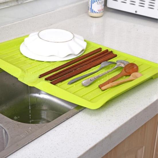 Kitchen Dish Drainer Rack with Drainage System Fast Drying Space-Saving Design Drain Tray Cutlery Bowls Supply