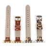 Slim Thin Band Leather Rivet Studded Strap 44mm 40mm 42mm 38mm Wristband Replacement for Women Men Smartwatch Watch Accessories