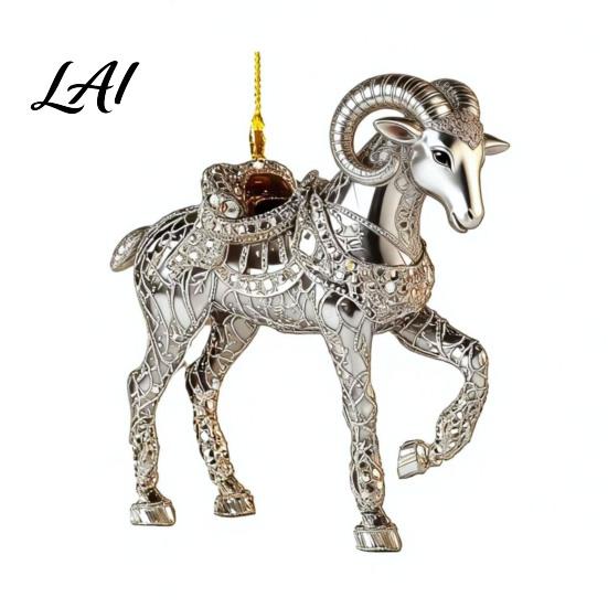 Portable Animal Pattern Pendant 2D Acrylic Sheep Keychain Lamb for Car Rearview Mirror Hanging Ornament Backpack Bag Charm Home Decor Cute