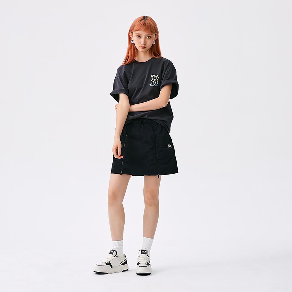 New MLB Boston Red Sox Basic Collection SS25 T Shirt Unisex Charcoal Gray 3ATSB0653-43CGS