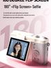 CCD Digital Camera with Dual Lenses - Retro Flip-Phone Style, Perfect for Students and Kids, Connects to Phone.