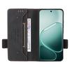 Чехол-бумажник с откидной крышкой для Oppo Oppo A6 Pro 5G с декоративной фурнитурой