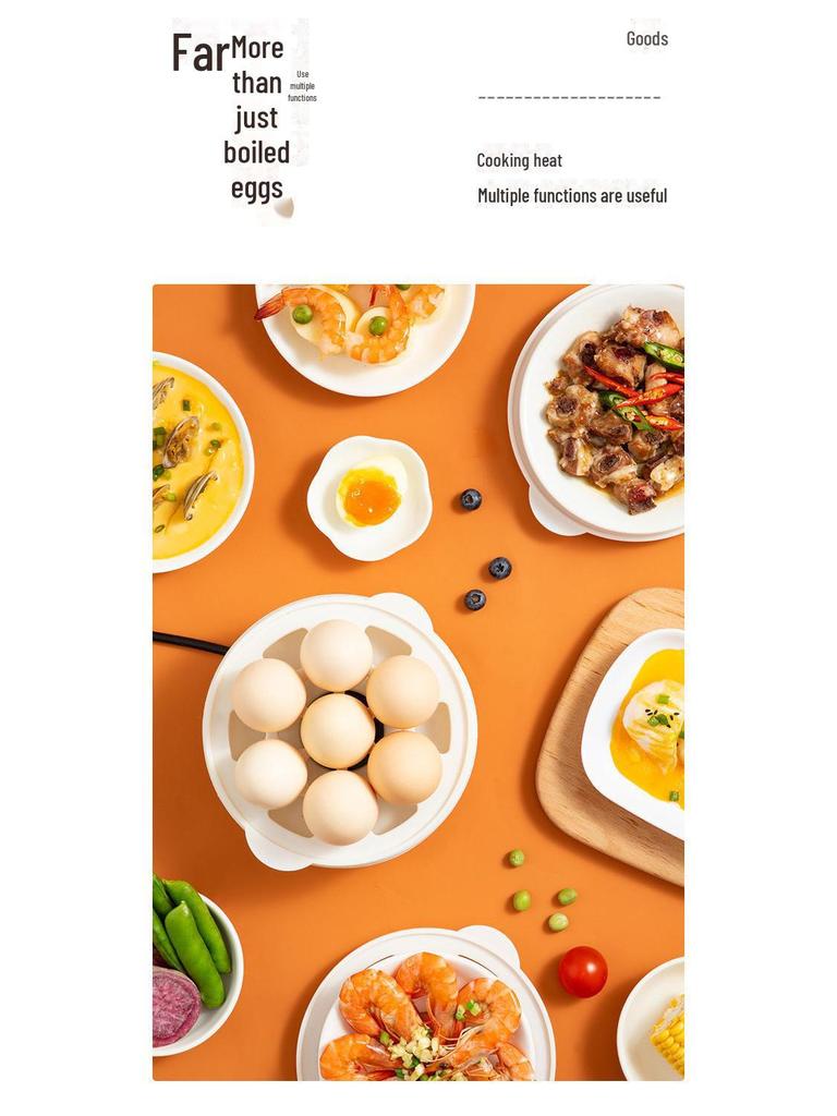 Multifunctional Egg Steamer: Multi-layer Breakfast Machine with Anti-Dry Burning Feature and Automatic Power Off, Mini Egg Boiling Pot.