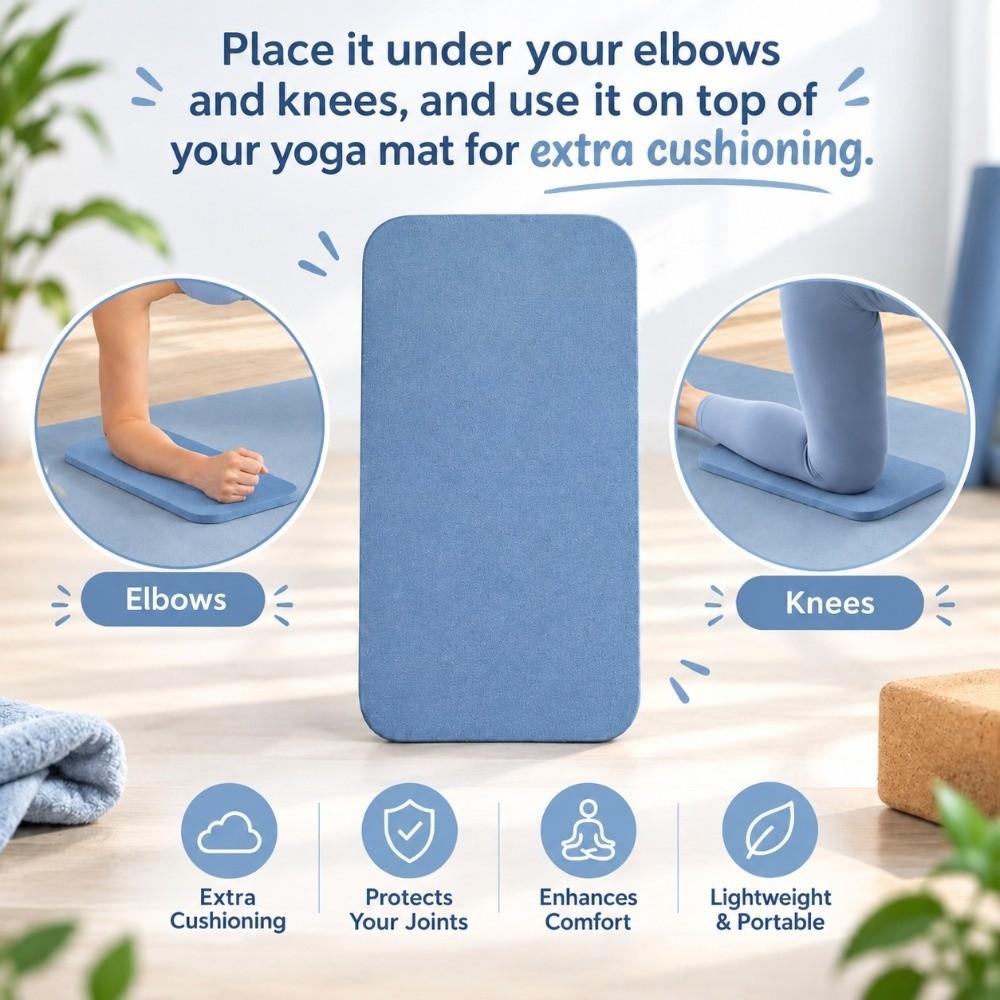 8mm Thick Premium Cushion Pad TPE Exercise Mat Small Planks Workout & Knee Pad  Home Gym Use
