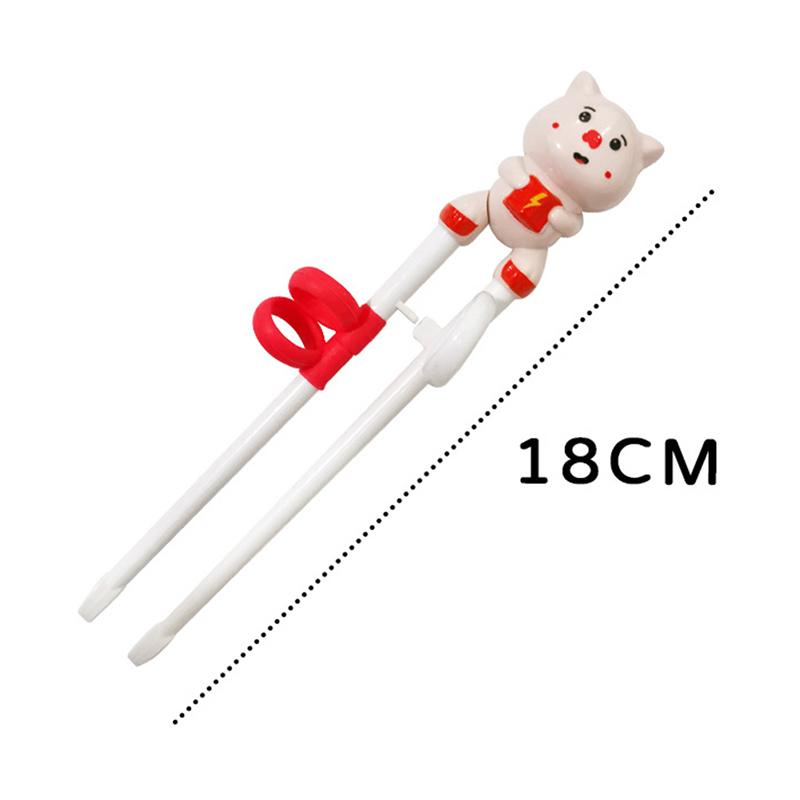 Детские обучающие палочки для еды, палочки для еды с мультяшными животными, палочки для начинающих, посуда, палочки для еды