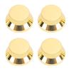 4PCS Metal Knob Caps Electric Guitar Bass Volume Tone Control Knobs for 6mm Inner Diameter