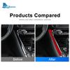 Real Carbon Fiber Sticker For Toyota Supra GR A90 A91 MK5 -  2024 2025 Car Gear Side Strip Interior Trim Accessories