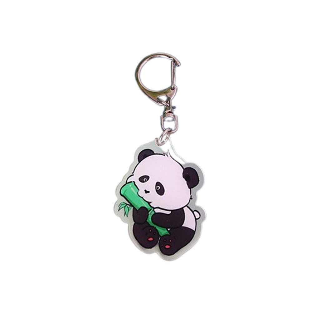 Cartoon Panda Panda Acrylic Keychain Animal Panda Keyring Cartoon Panda Pendant  Schoolbag Pendant