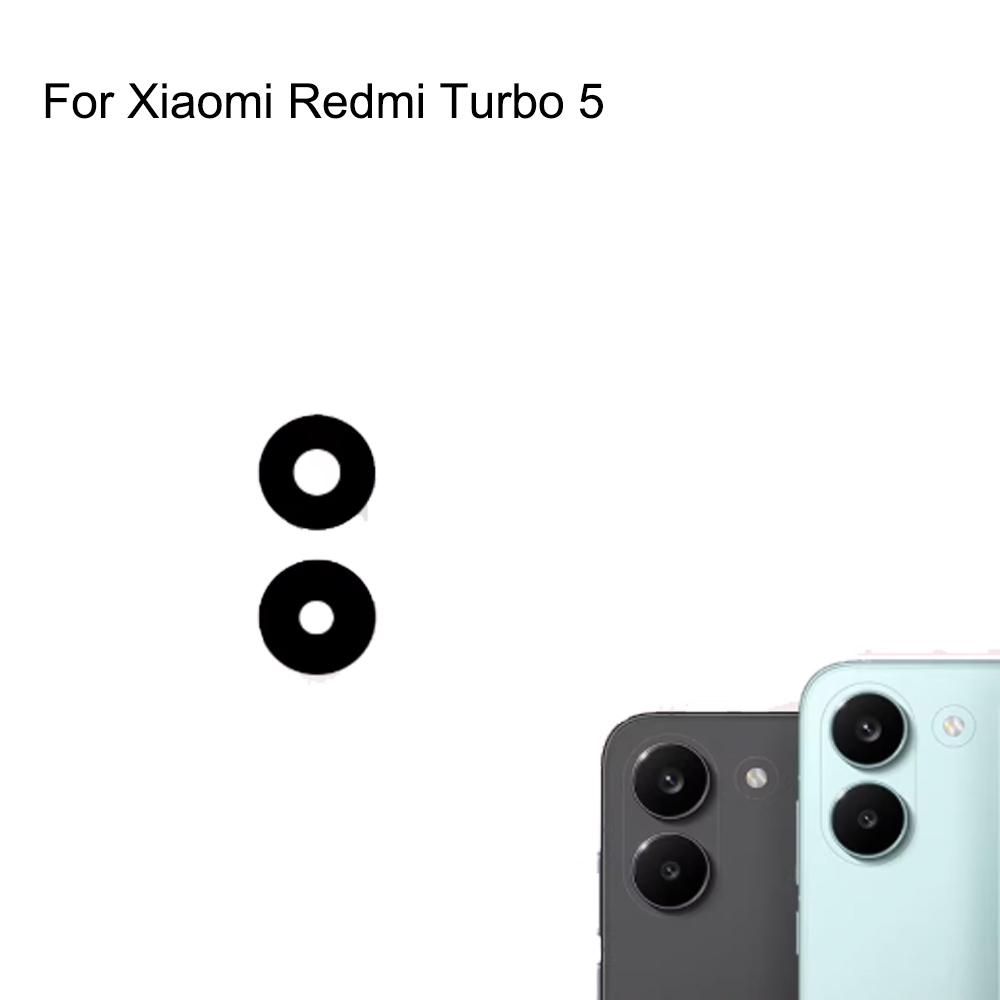 2 шт. В НАБОРЕ Для Xiaomi Redmi Turbo 5 Max Замена Заднего Стекла Объектива Камеры Для Xiao mi Redmi Turbo5 Стеклянная Линза Запчасти