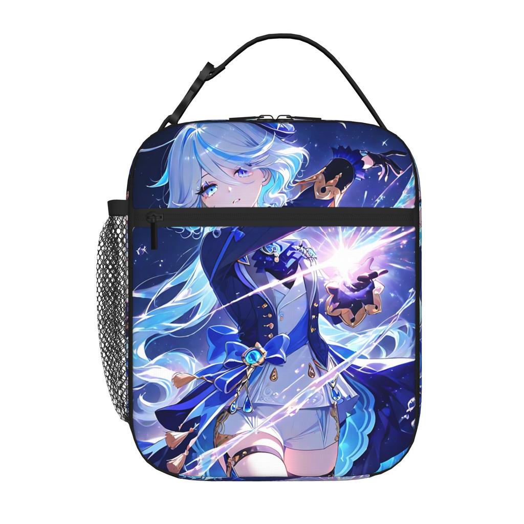 1 Piece Portable Lunch Container Battle Zipper Closure Durable Pocket Genshin Impact For Lunch Lunch Box Bag