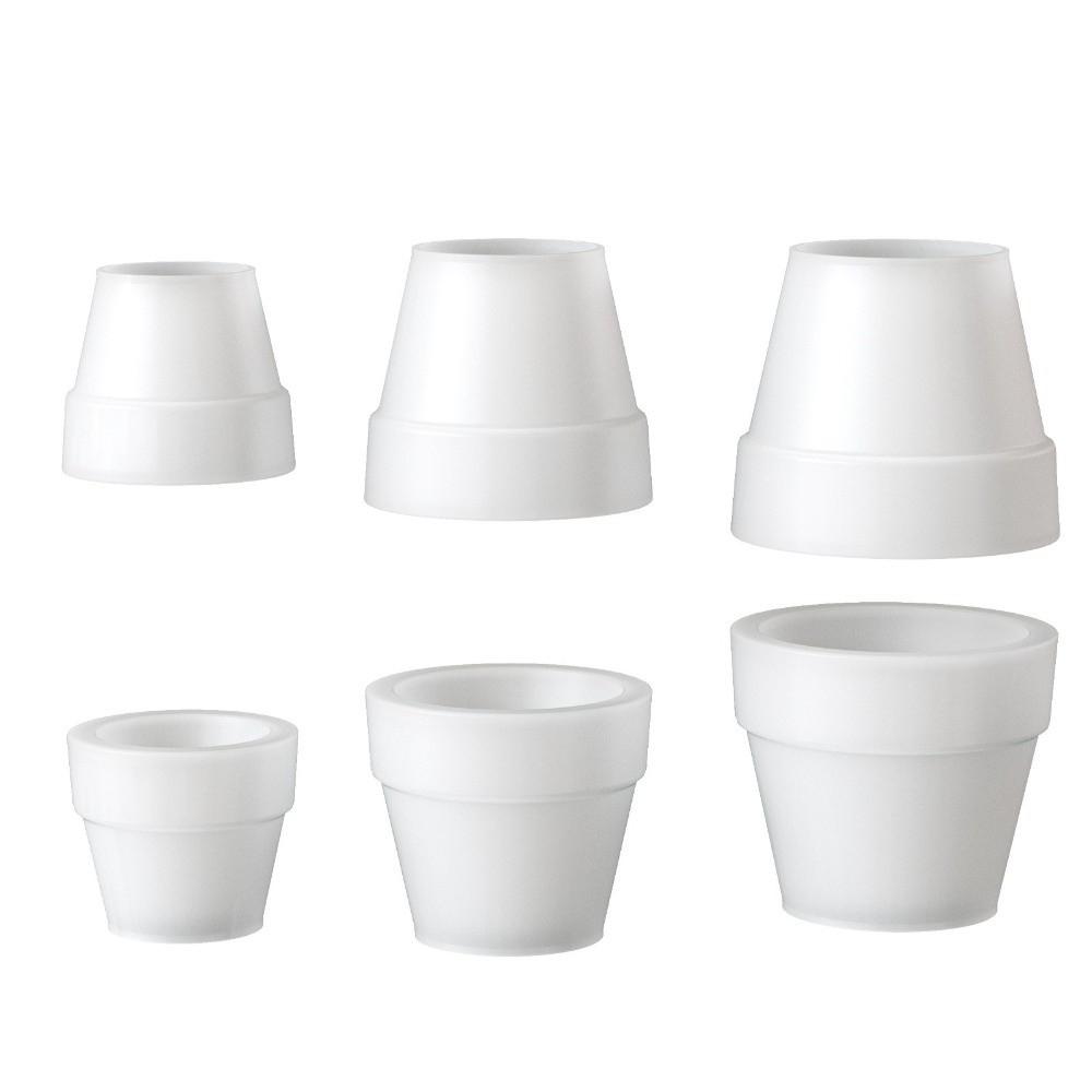 Large and Small Flowerpot Molds Round Plaster Mold Nordic Planter Mould For DIY Potted Plants