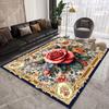 European Floral Large Carpet for Living Room Luxury Decoration Rug Retro Bedroom Non-slip Cloakroom Washable Soft Mat 200x300 Cm