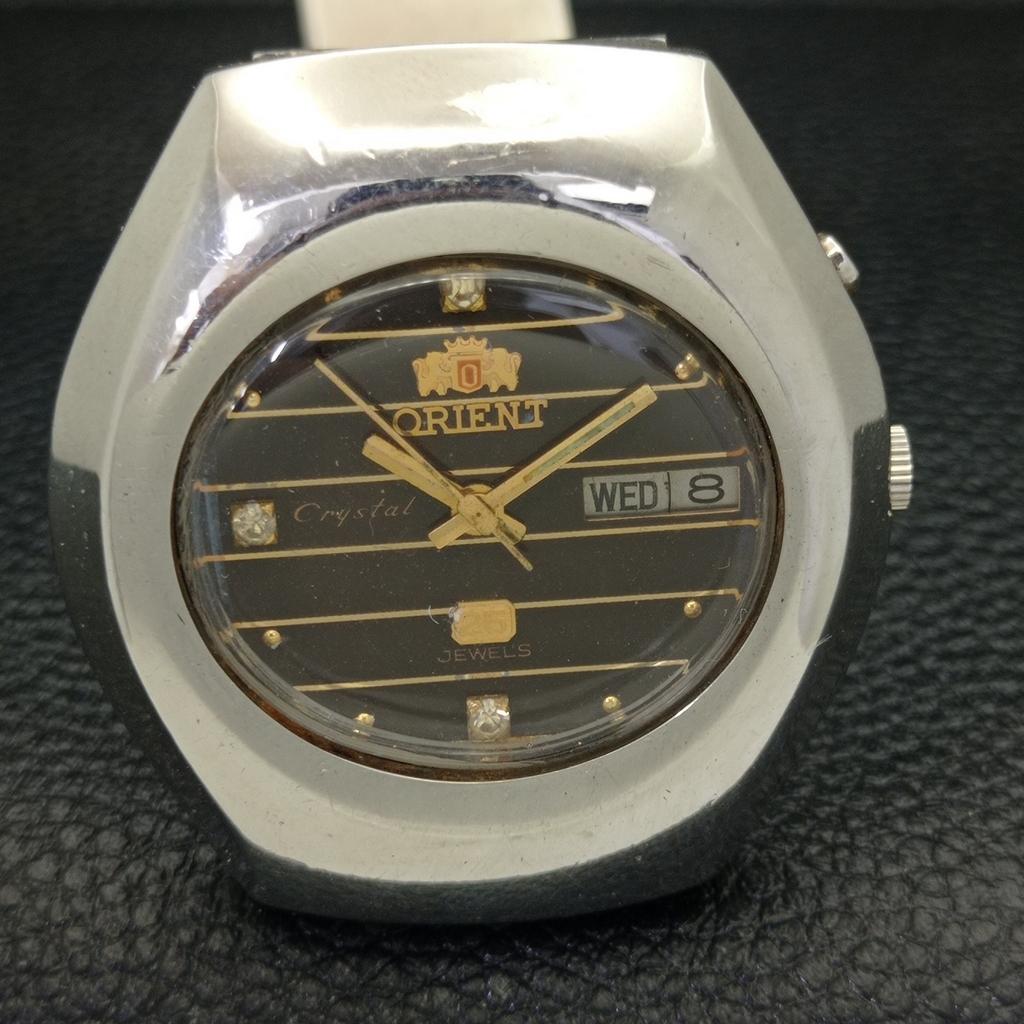 Б/у оригинальные старинные автоматические мужские часы ORIENT из Японии с оригинальным циферблатом a436641-2 R123a-a436641