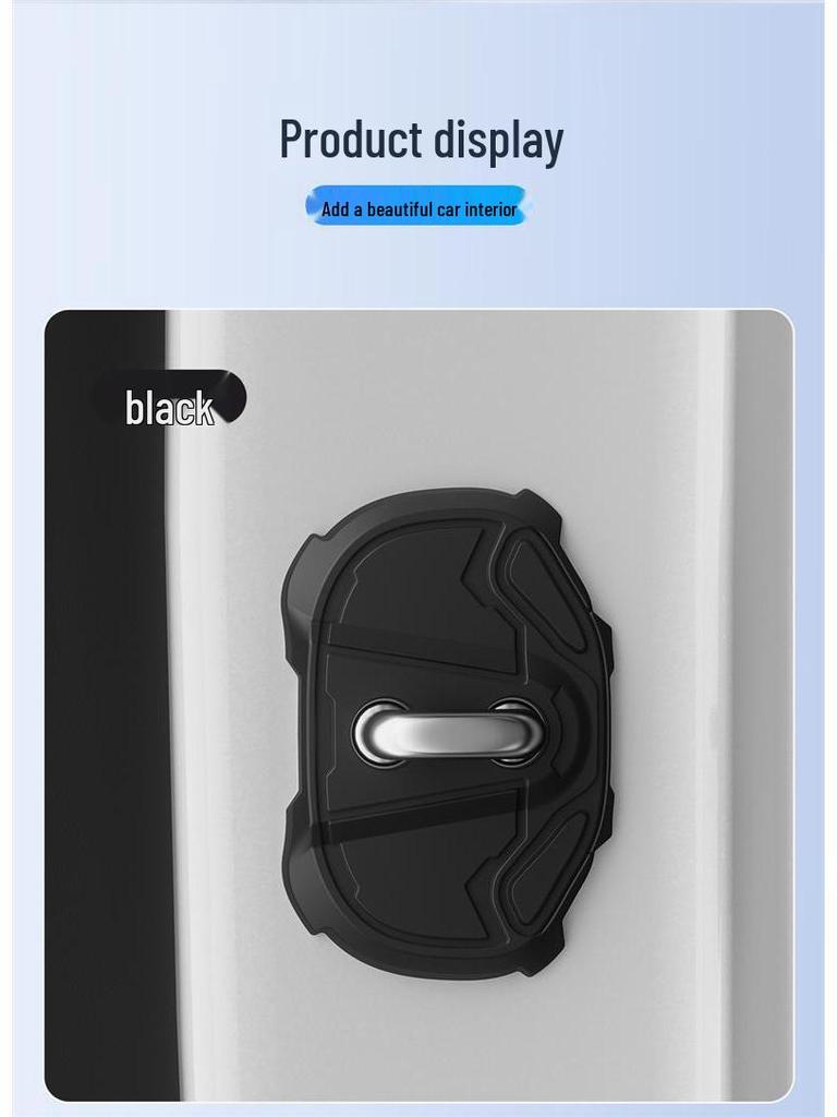 NIO Door Lock Buckle Protector: Thick Silicone Pad for Shock Absorption, Corrosion, and Rust Prevention.
