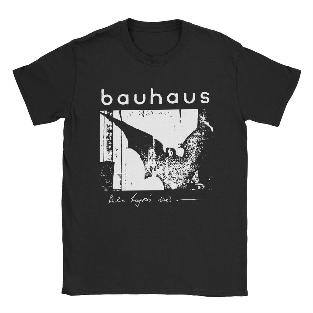 Футболка Bauhaus Bat Wings Bela Lugosis Dead для мужчин, хлопковая потрясающая футболка с круглым вырезом, футболка с коротким рукавом для взрослых